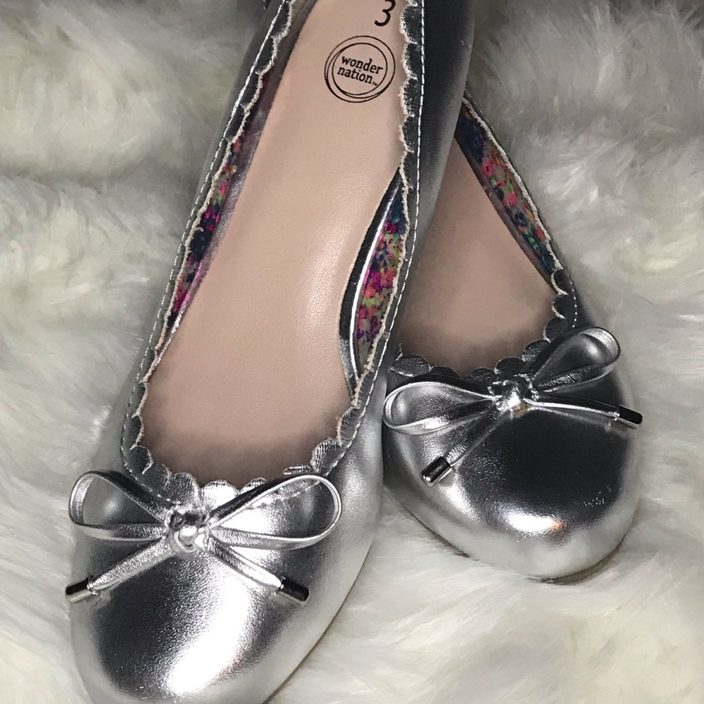 Wonder Nation Silver Kids Heels